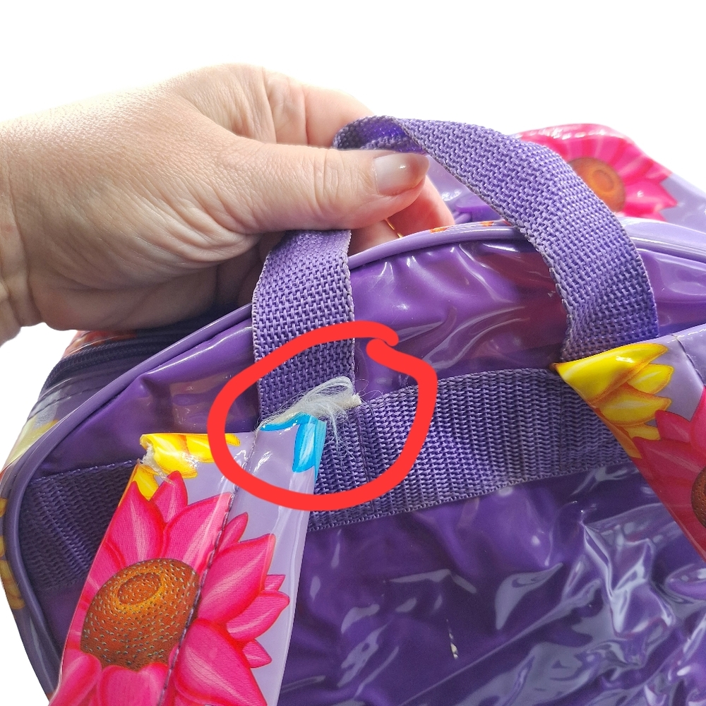 VTG Lisa Frank Sunflower Kittens Large Full-size Backpack - Picture 12 of 14
